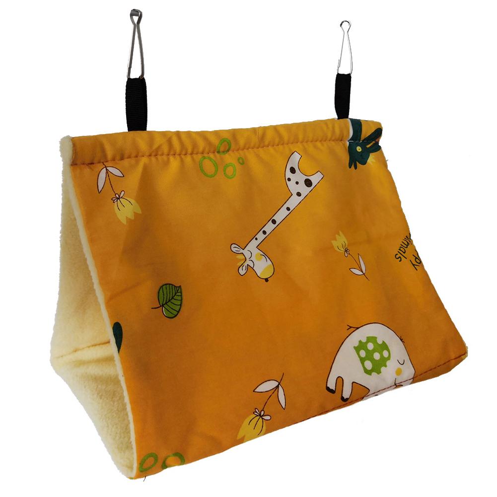 Pet Bird Parrot Triangle Hanging Cave Warm Hammock Sleeping Nest With Hole For Sleeping Hatching