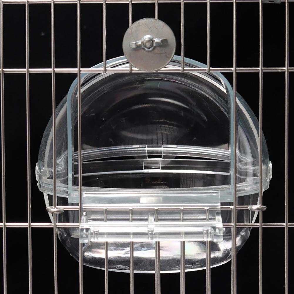 Parrot Bath Tub Bird Shower Box Transparent Bathing Tub External Bath Device Cage Accessories Bird Supplies