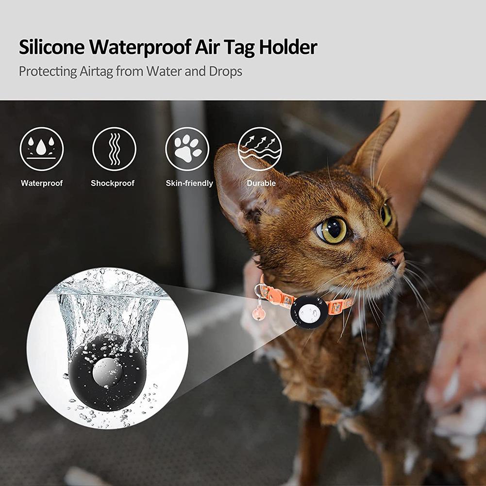 Pet Safety Reflective Collar Adjustable Footprint Print Pet Necklace With Bells