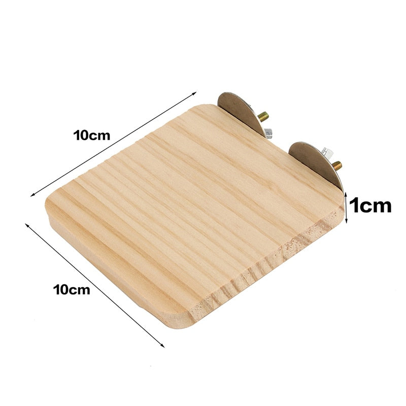 Parrot Bird Wood Perch Stand Platform Rectangle Fan-shaped Shelf Stand Board For Budgie Parakeet Cockatiel Hamster Gerbil Rat