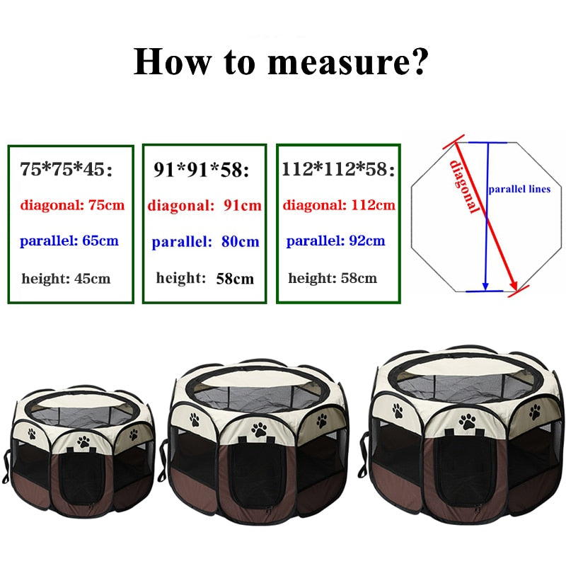 HOOPET Cat Delivery Room Detachable Summer Pet Tent Outdoor Dog Bed Folding Dog Fance Cat Nest Dog Enclosure Cage for Cats Dogs