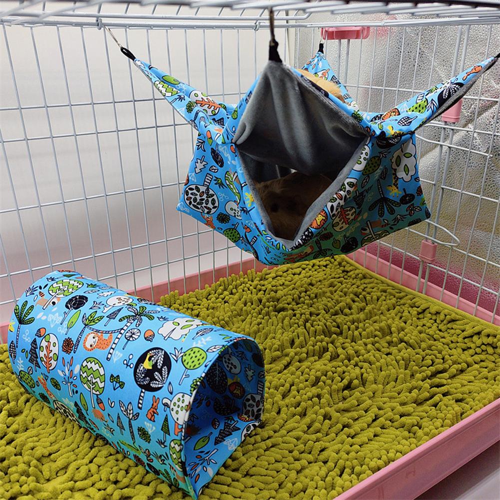 Hamster Play Tubes Forest Pattern Hideout Tunnel Toy Pet Supplies For Guinea Pig Rabbit Hedgehogs Chinchillas