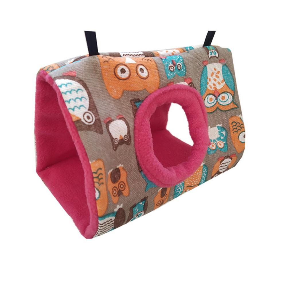 Birds Hanging Hammock Soft Comfortable Parrot Triangular Cotton Nest With Hole For Lovebird Budgerigar Cockatiel