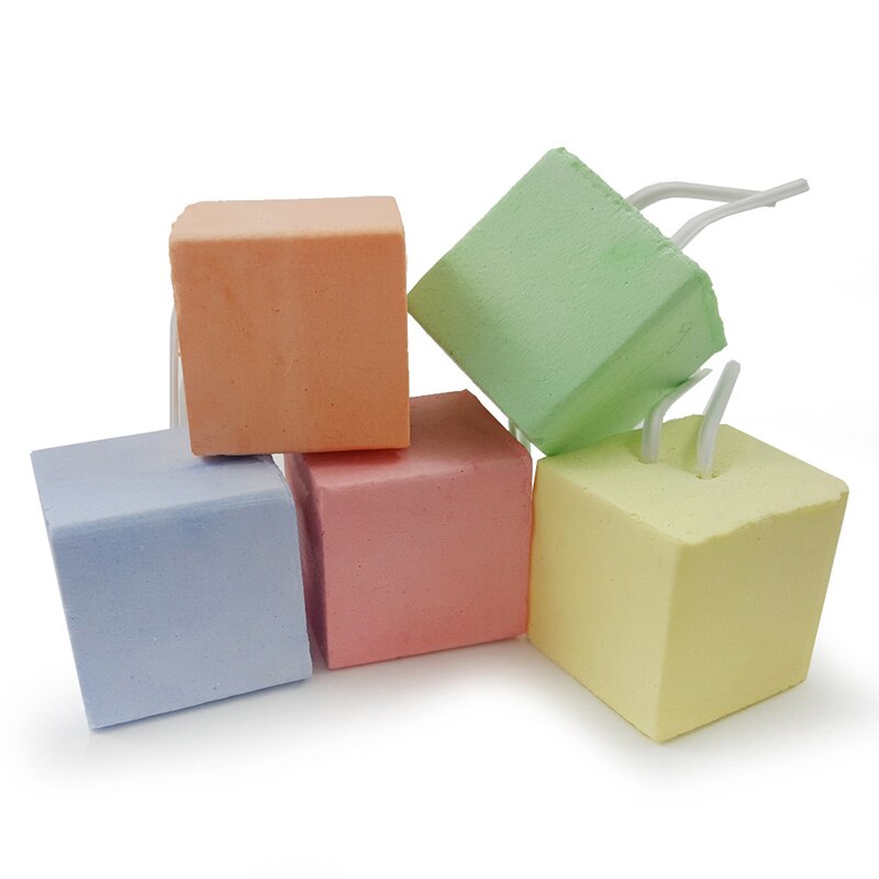 2/2.5/3cm Square Grinding Stone Rabbit Rat Hamster Guinea Teeth Chew Toys Cute Teeth Molar Stone Hang Small Pet Squirrel Toys