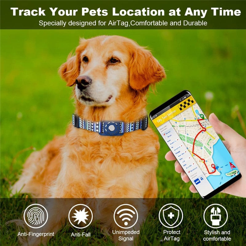 Adjustable Case For Apple Air Tag Dog Collar Holder Protective Airtag Holder Case for Pets Dog Cat Collar GPS Trackers Holder