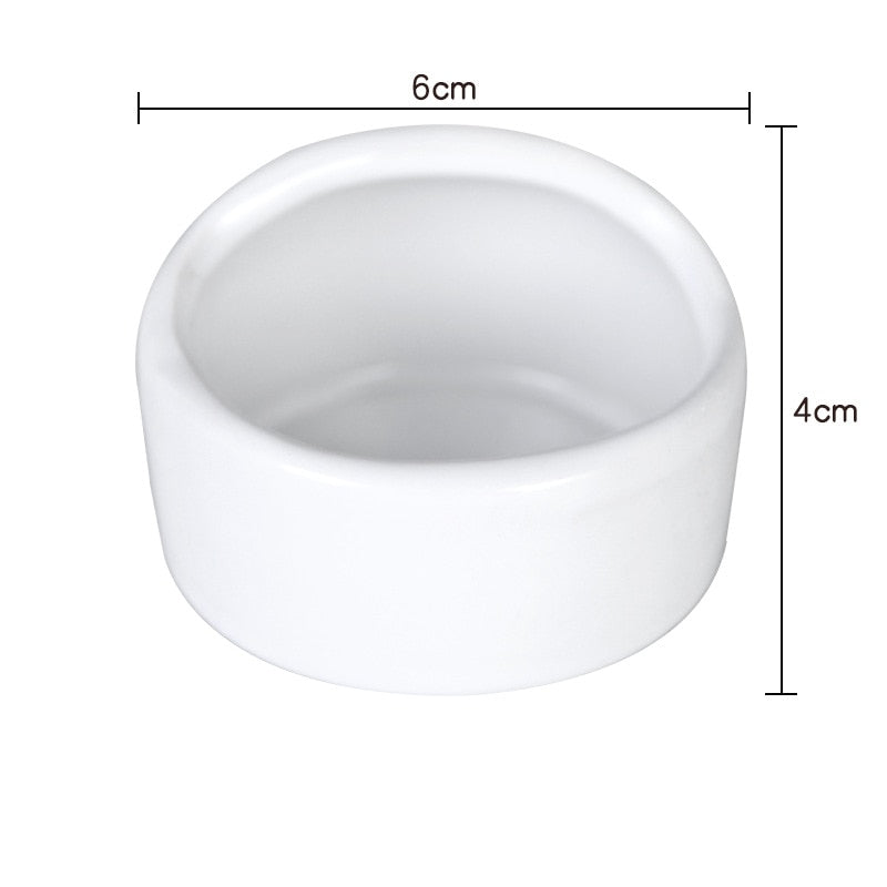Hamster Bowl Food Dish Ceramic Small Animal Bowl Prevent Knocking Over For Food Splashing Gerbil Chinchilla Rat Ferret Hedgehog