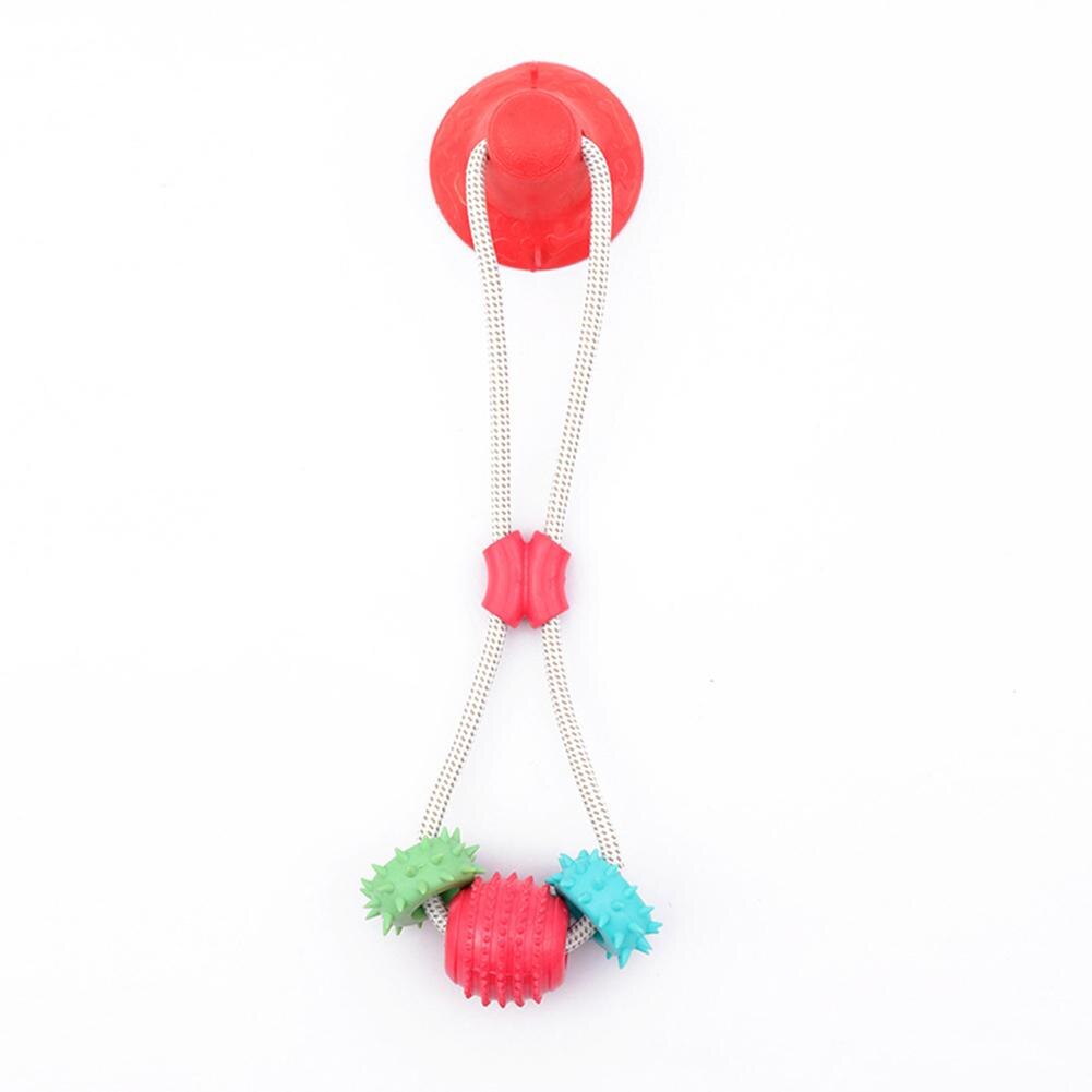 Pet Suction Cup Elastic Pull Rope Toy Wear-resistant Bite-resistant Teeth Cleaning Chewing Toys Pet Supplies