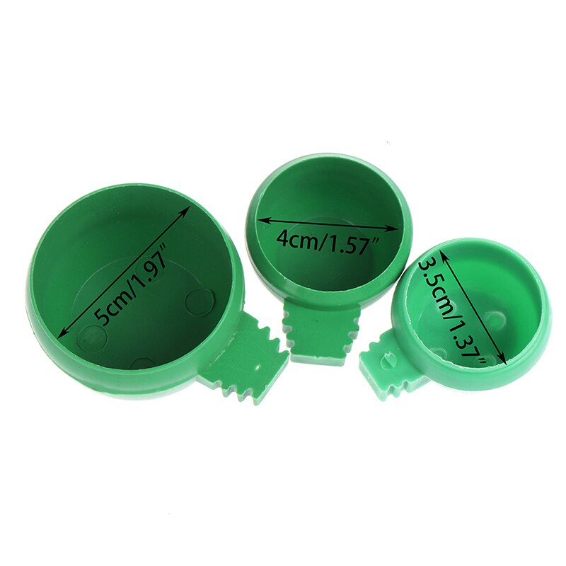 Parrot Feeder Bowl Plastic Water Hanging Bowl Parakeet Feeder Box Pet Cage Food Container Dispenser Feeding Supplies Accessories