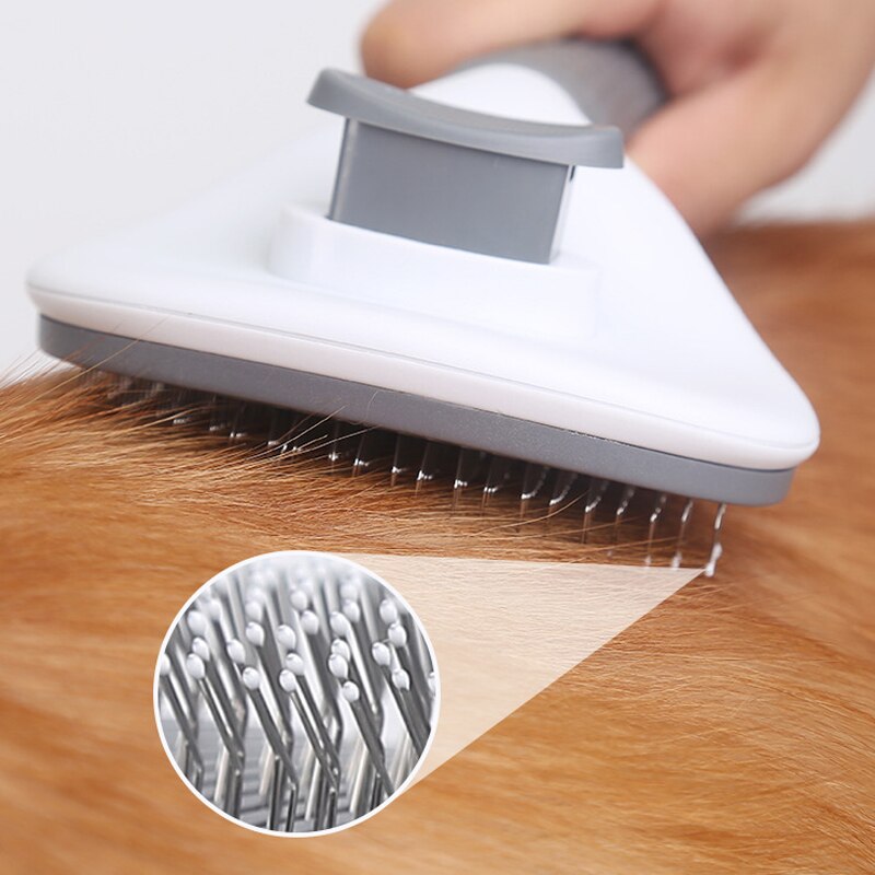 Cats Dogs Brush Self Cleaning Slicker Brush For Shedding Grooming Removes Loose Undercoat Mats and Tangled Hair Grooming Comb