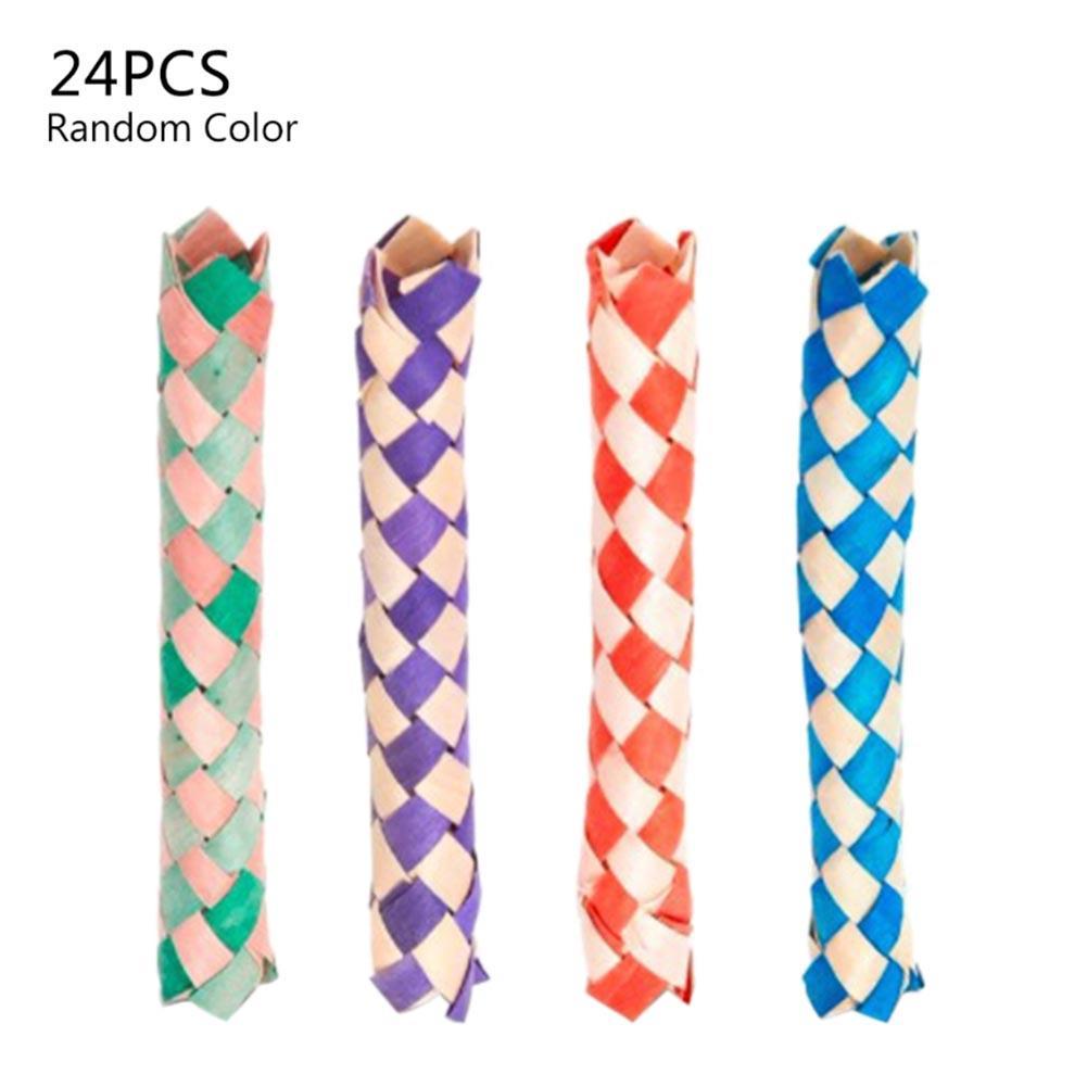 24pcs Parrot Chewing Toys Colorful Lightweight Bird Shredder-Toys Bird Cage Accessories Pet Products