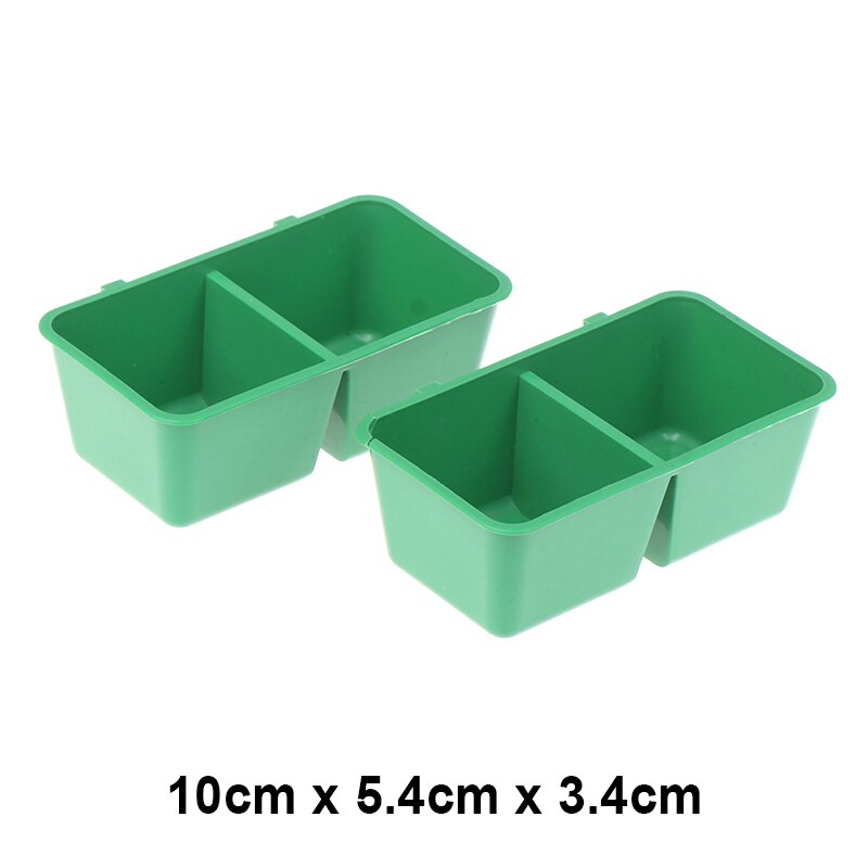 Parrot Feeder Bowl Plastic Water Hanging Bowl Parakeet Feeder Box Pet Cage Food Container Dispenser Feeding Supplies Accessories