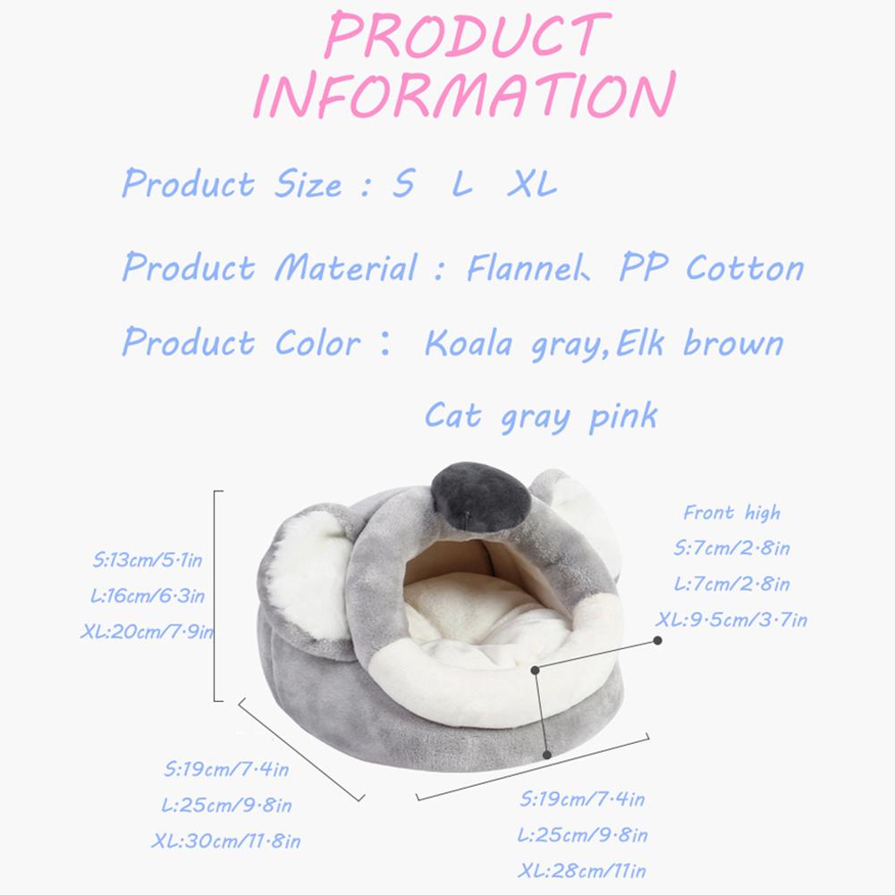 Pet Mini Nest Cute Animal Shape Super Soft Warm Shelter House Pet Supplies For Hamster Rabbit Guinea Pig