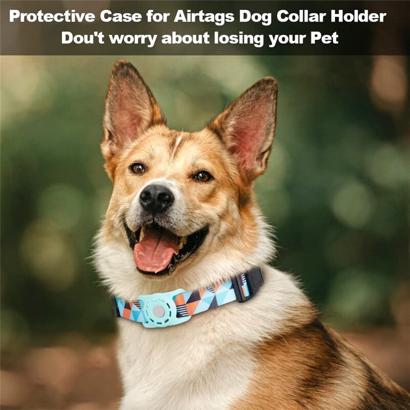 Adjustable Case For Apple Air Tag Dog Collar Holder Protective Airtag Holder Case for Pets Dog Cat Collar GPS Trackers Holder
