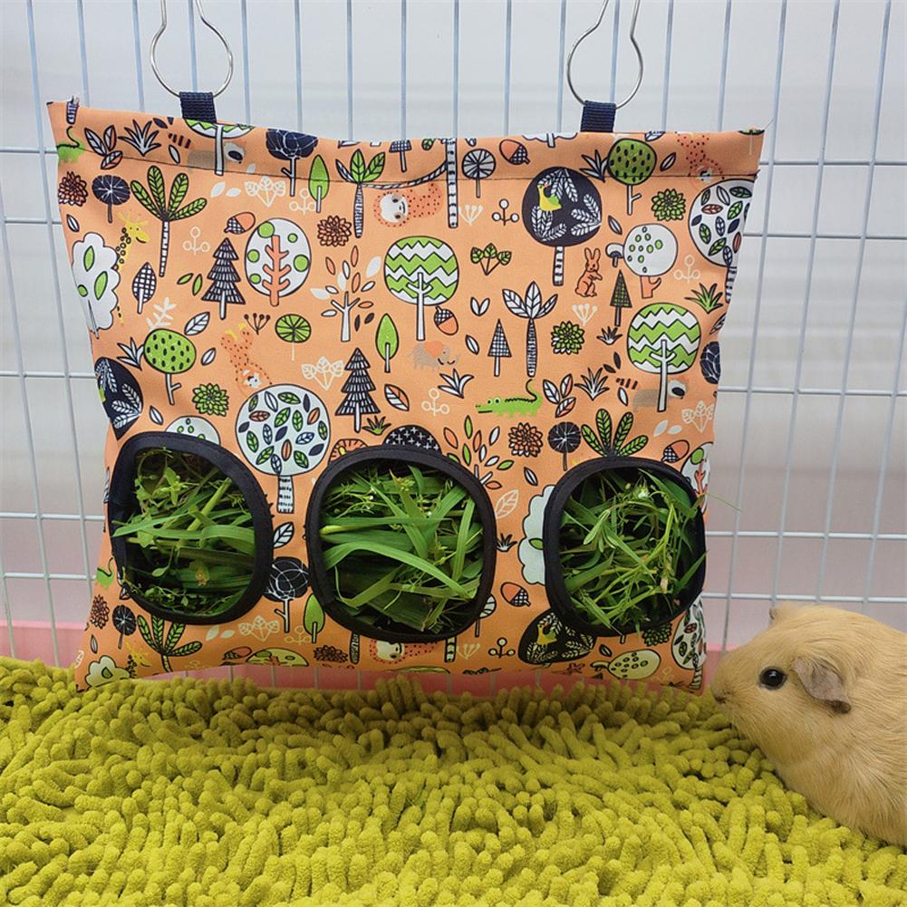 Hay Feeder Grass Feeding Bag Food Dispensers Pets Cage Accessories For Chinchilla Mole Guinea Pig Rabbit