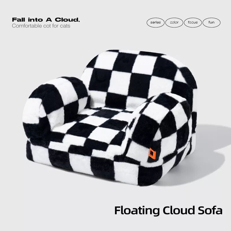 Luxury Dog Cat Sofa Bed 4 Season Indoor Pet Cushion Mats Plush Sleeping Nest For Puppies Small Animal Chihuahua Yorkshire Poodle