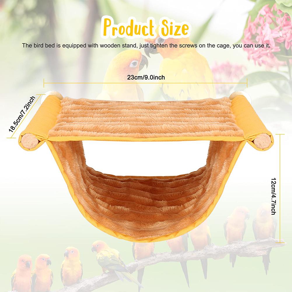 Pet Bird Hanging Hammock Warm Nest Bed Removable Washable Parrot Bird Cage Perch For Parrot Hamster House Accessories
