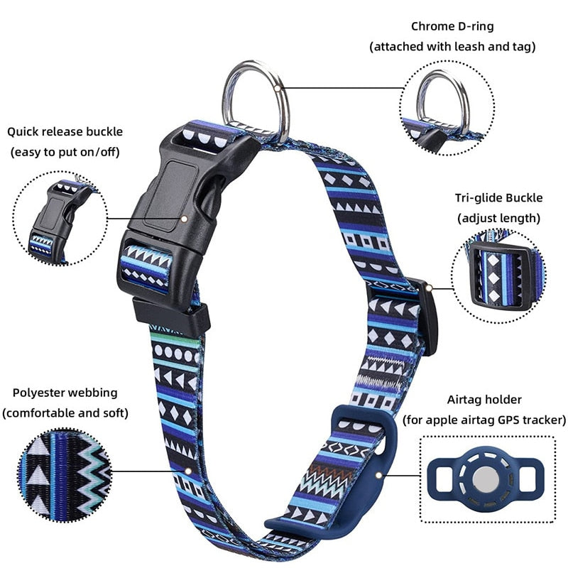 Adjustable Case For Apple Air Tag Dog Collar Holder Protective Airtag Holder Case for Pets Dog Cat Collar GPS Trackers Holder