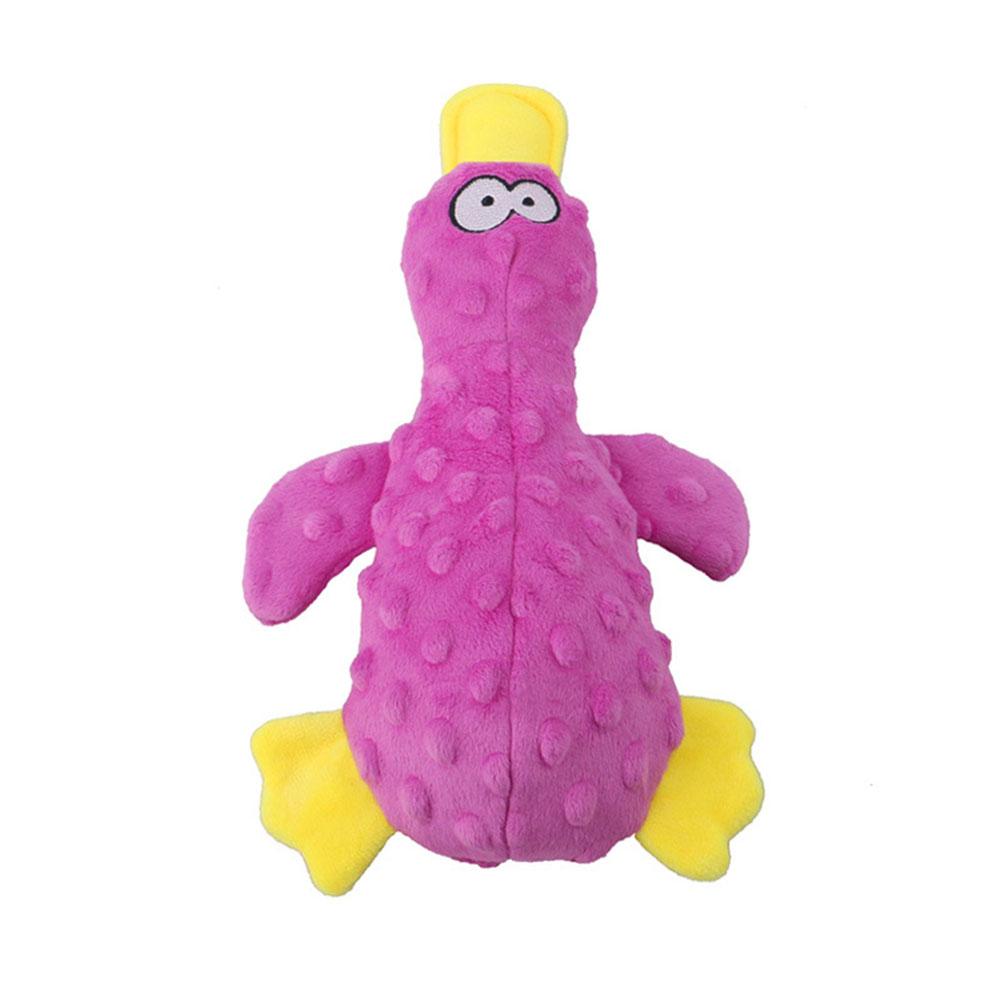 Pet Plush Duck Bite-resistant Interactive Stuffed Squeaking Toys Molar Chew Toys Cat Dog Supplies