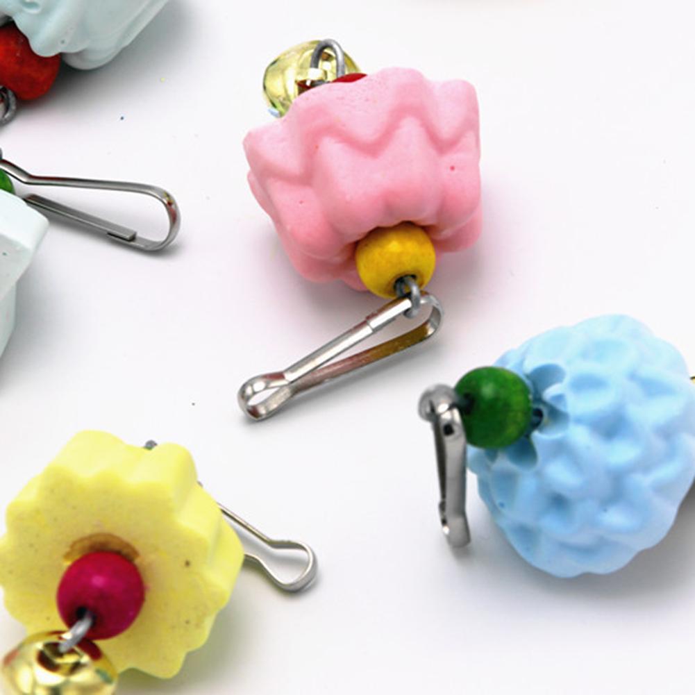 Pet Hanging Chew Toys Molar Stone Bird Toy For Chinchilla Squirrel Hamster Parrot (random Color)