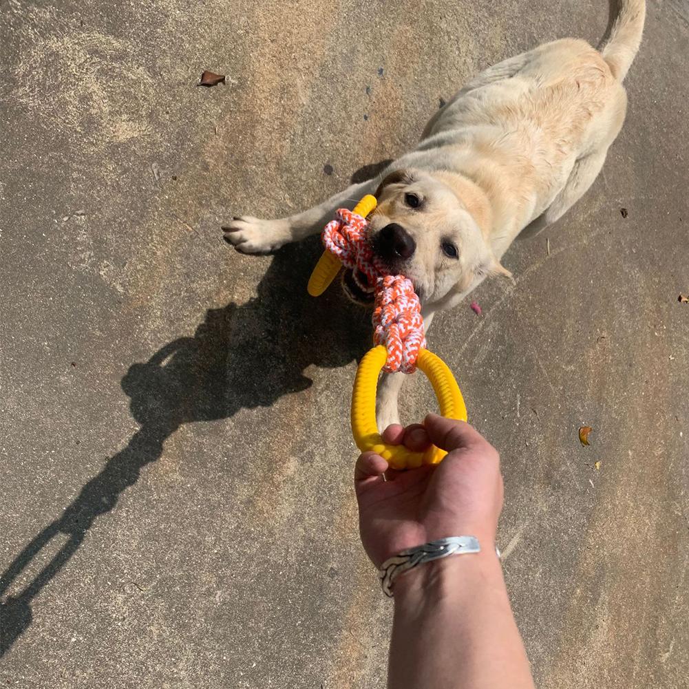 Pet Cotton Rope Toy For Aggressive Chewers Indestructible Bite-resistant Tug Of War Toy For Medium Large Dogs