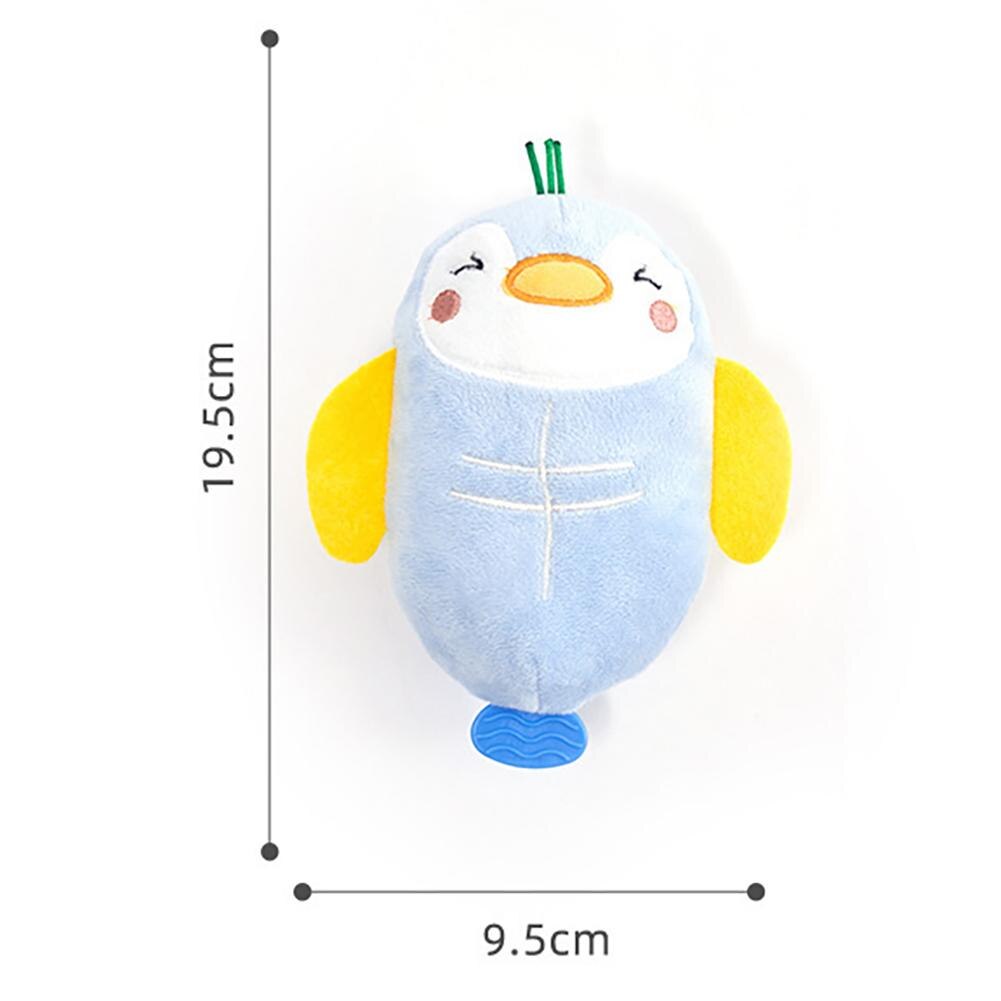 Pet Dog Cartoon Penguin Shape Plush Toy Bite-resistant Cotton Rope Pet Chew Squeak Toys Pet Products