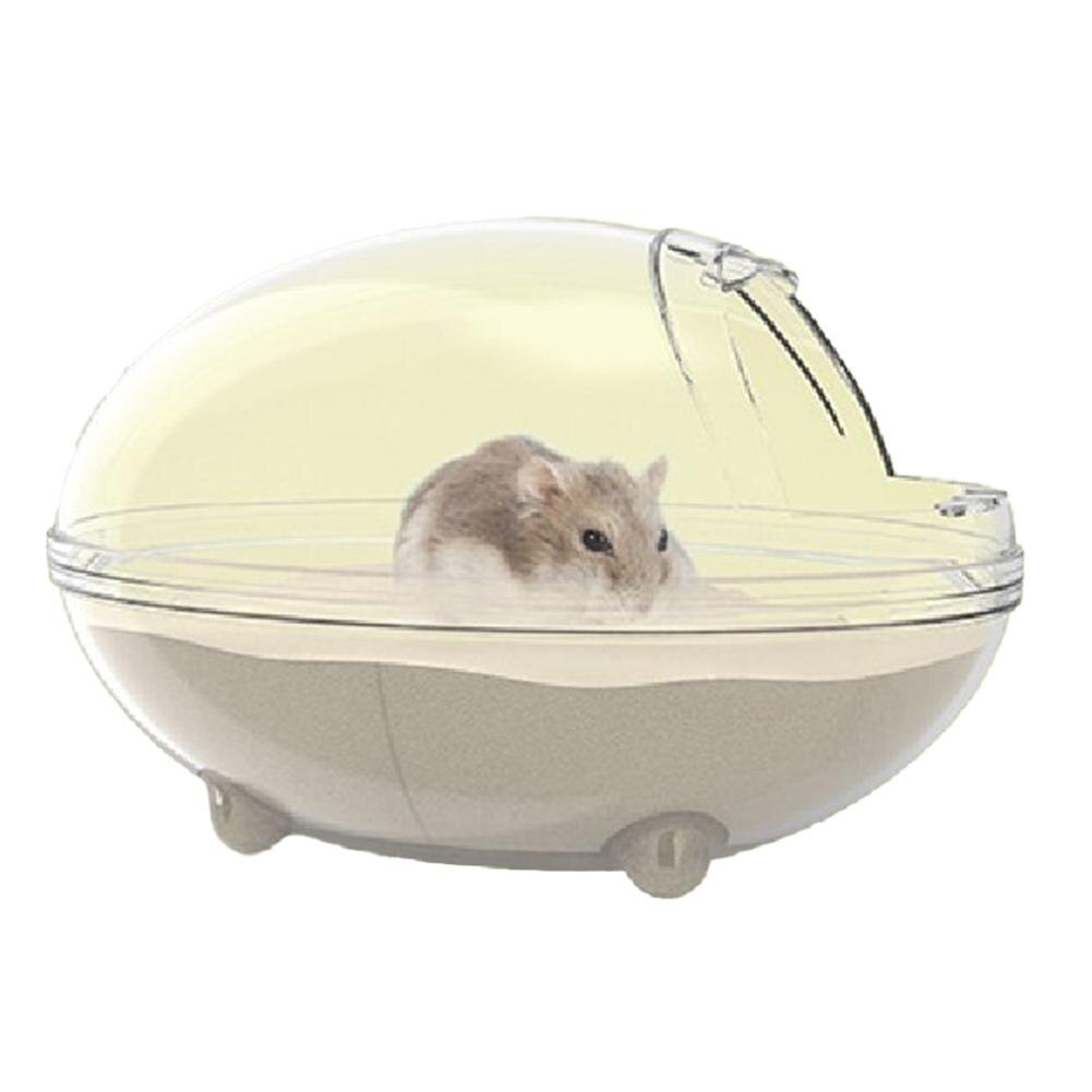 Pet Hamster Transparent Bathroom Splashproof Bath Sand Room House Pet Accessories For Chinchilla Hamster Golden Bear