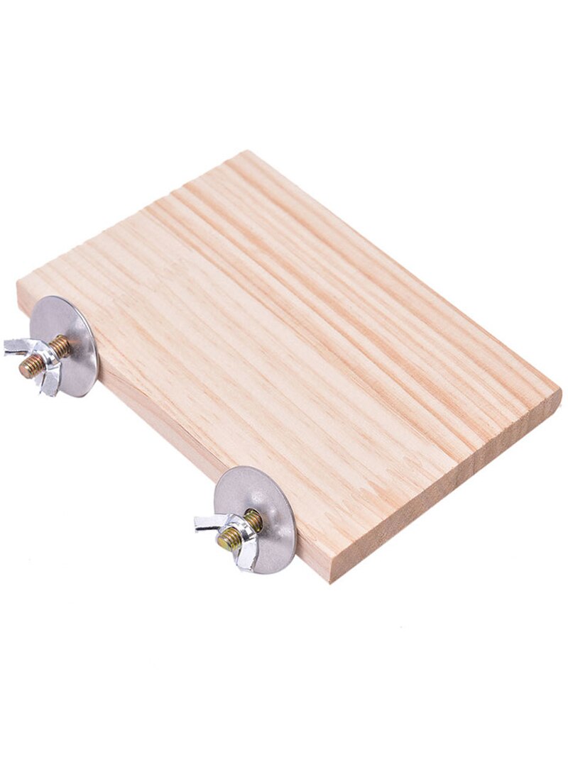 Parrot Bird Wood Perch Stand Platform Rectangle Fan-shaped Shelf Stand Board For Budgie Parakeet Cockatiel Hamster Gerbil Rat