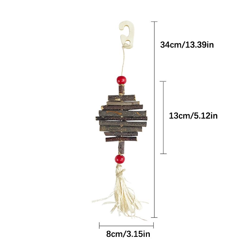 Natural Organic Apple Wood Chew Toy Rabbit Small Animal Tooth Snacks Pets Chew Toys Apple Branch Mmolar Cinnamon Strings