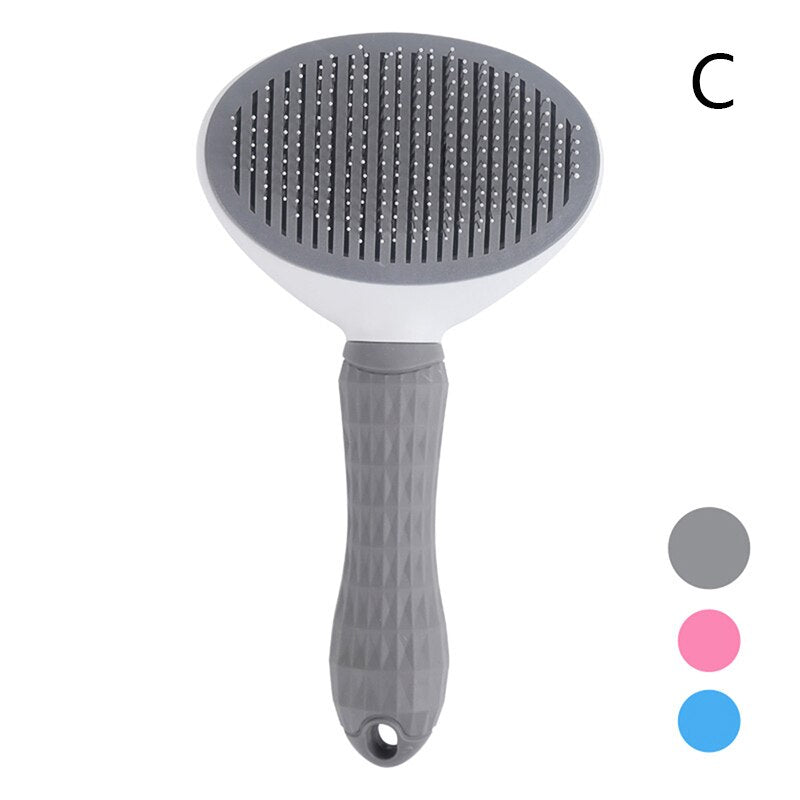 Cats Dogs Brush Self Cleaning Slicker Brush For Shedding Grooming Removes Loose Undercoat Mats and Tangled Hair Grooming Comb