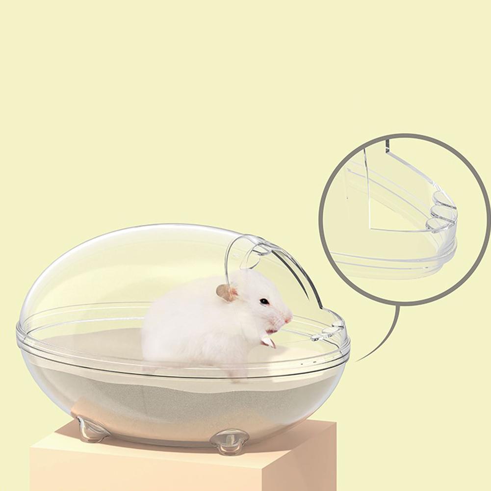 Pet Hamster Transparent Bathroom Splashproof Bath Sand Room House Pet Accessories For Chinchilla Hamster Golden Bear