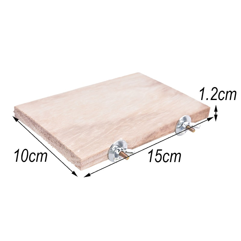 Parrot Bird Wood Perch Stand Platform Rectangle Fan-shaped Shelf Stand Board For Budgie Parakeet Cockatiel Hamster Gerbil Rat