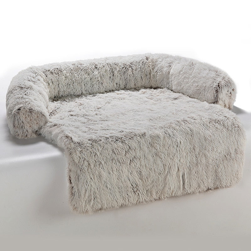 Removable Pet Dog Bed Plush Large Dogs House Sofa Mat Winter Warm Pets Bed Pad Washable Dog Cushion Blanket Sofa Cover