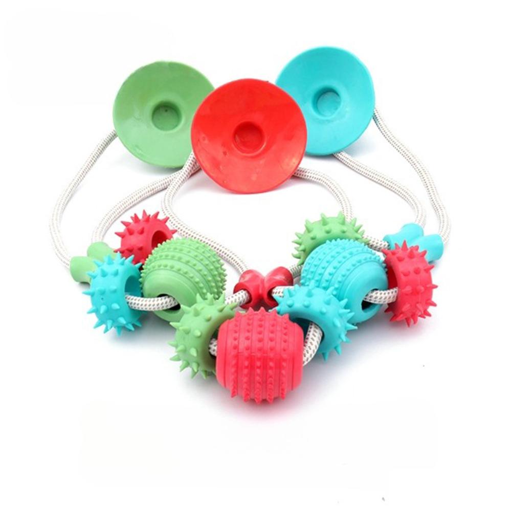 Pet Suction Cup Elastic Pull Rope Toy Wear-resistant Bite-resistant Teeth Cleaning Chewing Toys Pet Supplies