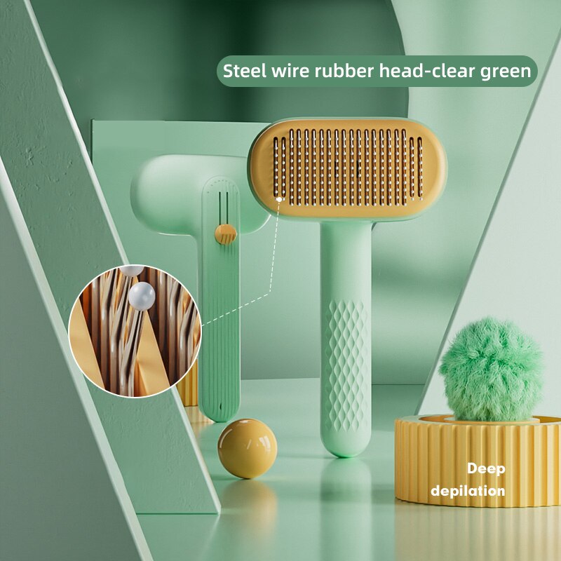 HOOPET Dog Hair Remover Brush Cat Hair Grooming Care Comb Pet Removes Hairs Cleaning Bath Brush Dog Supplies Pet Accessories