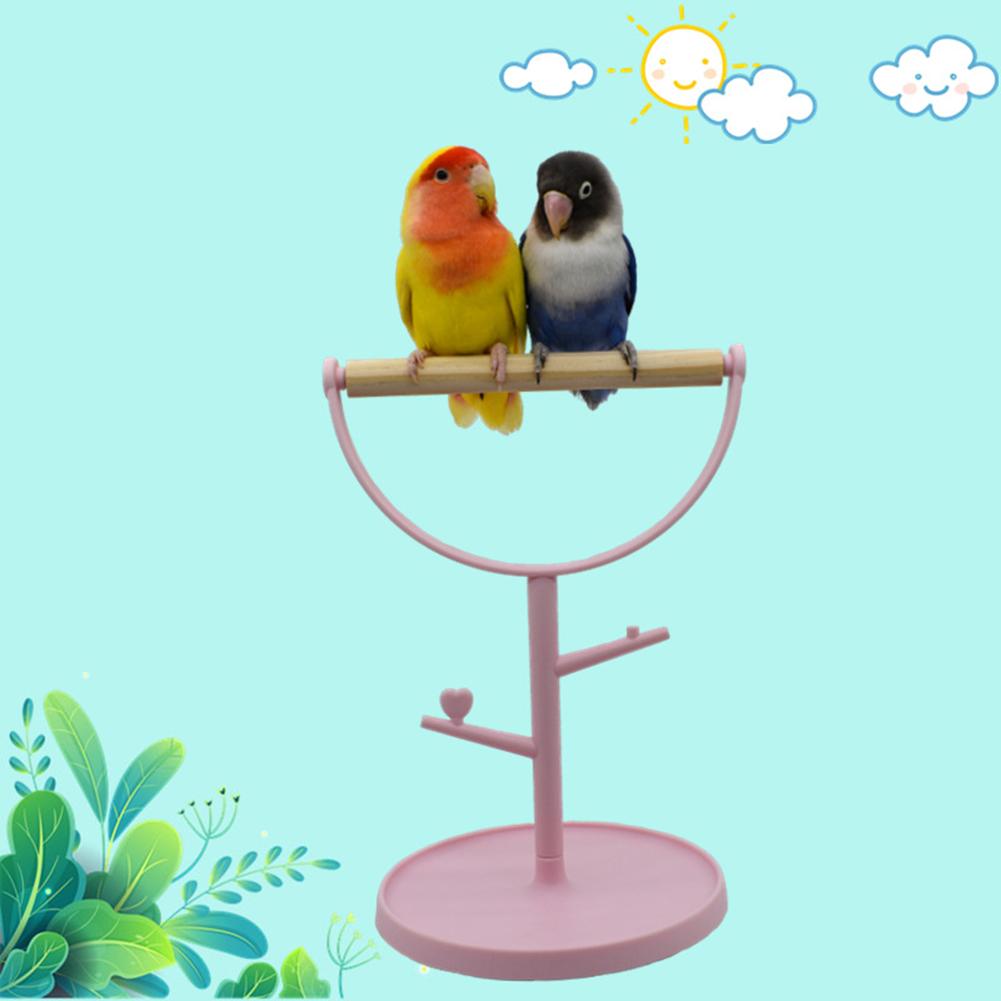 Bird Perch Rest Stand Desktop Training Platform Playstand Portable Bird Cage Toys Bird Supplies