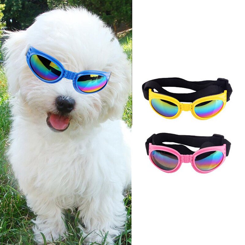 1PC Foldable Dog Sunglasses Dustproof Sunscreen Anti-Uv Goggles Eye Shades Pet Glasses for Puppy Dog Supplies Accessories