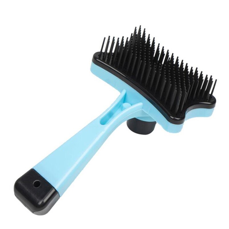 Pet Hair Remover Dog Cat Loose Hair Comb Plastic Shedding Hair Grooming Tool Brush Self Cleaning Massage Brush For Tangled Hair