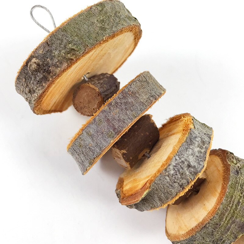 Natural Organic Apple Wood Rabbit Chew Toy Small Animal Snack Toys For Bunny Chinchilla Guinea Pigs Hamsters Tooth Grinding Toy