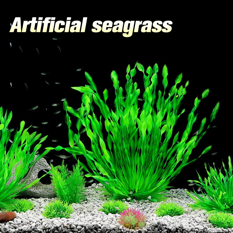 Artificial Underwater Plants Aquarium Fish Tank Seaweed Ornament Simulated Water Weeds Grass Viewing Decorations Accessories