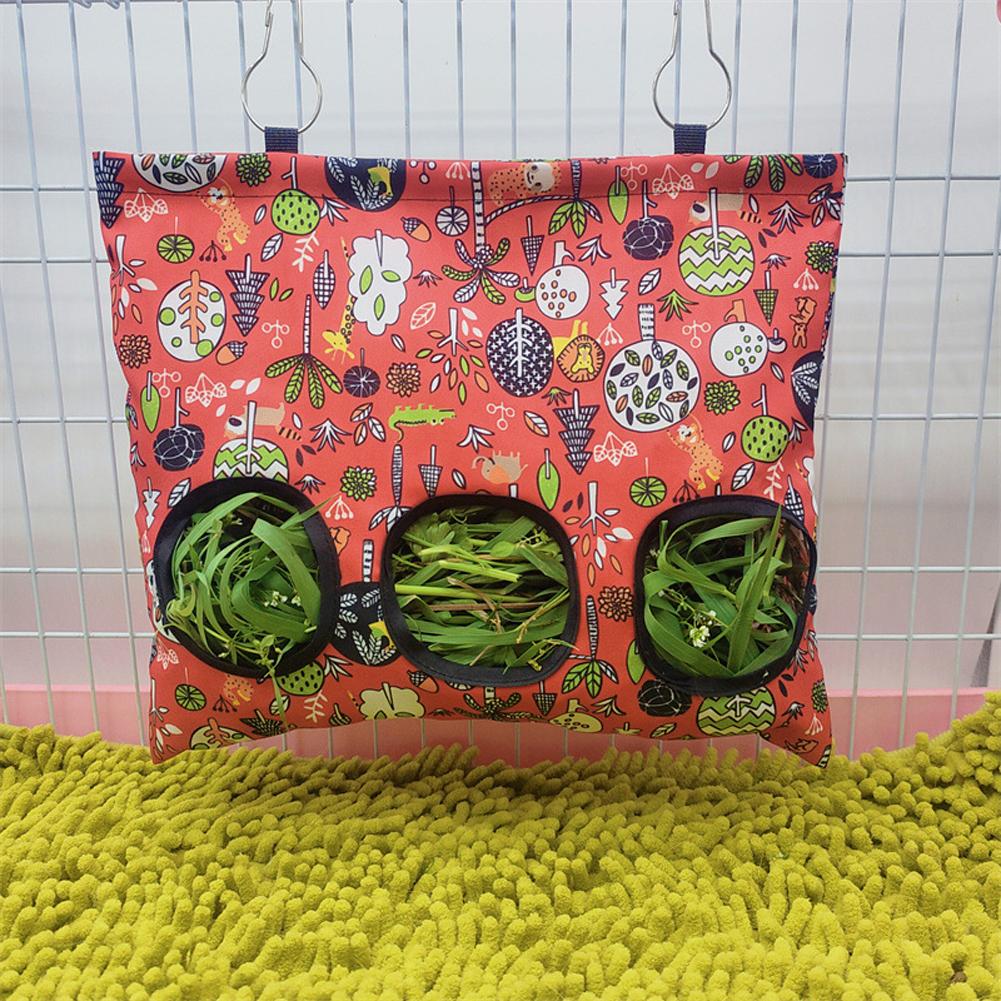 Hay Feeder Grass Feeding Bag Food Dispensers Pets Cage Accessories For Chinchilla Mole Guinea Pig Rabbit