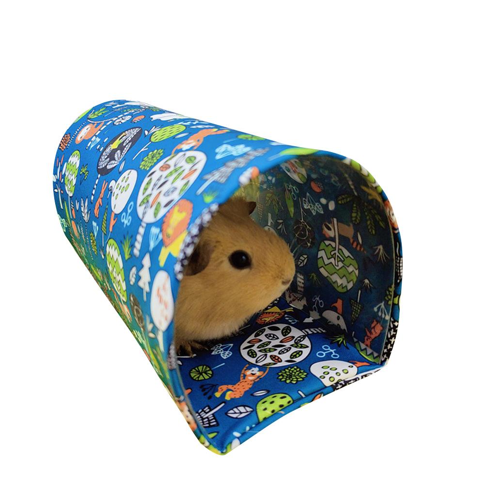 Hamster Play Tubes Forest Pattern Hideout Tunnel Toy Pet Supplies For Guinea Pig Rabbit Hedgehogs Chinchillas