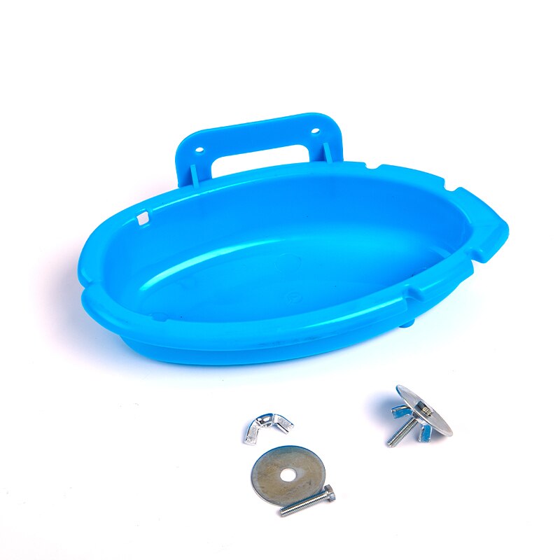 1PC Bird Bathtub Pet Parrots Cage Hanging Feeder Bowl Plastic Bathing Shower Box Baths Tub Bird Water Drinker Accessories