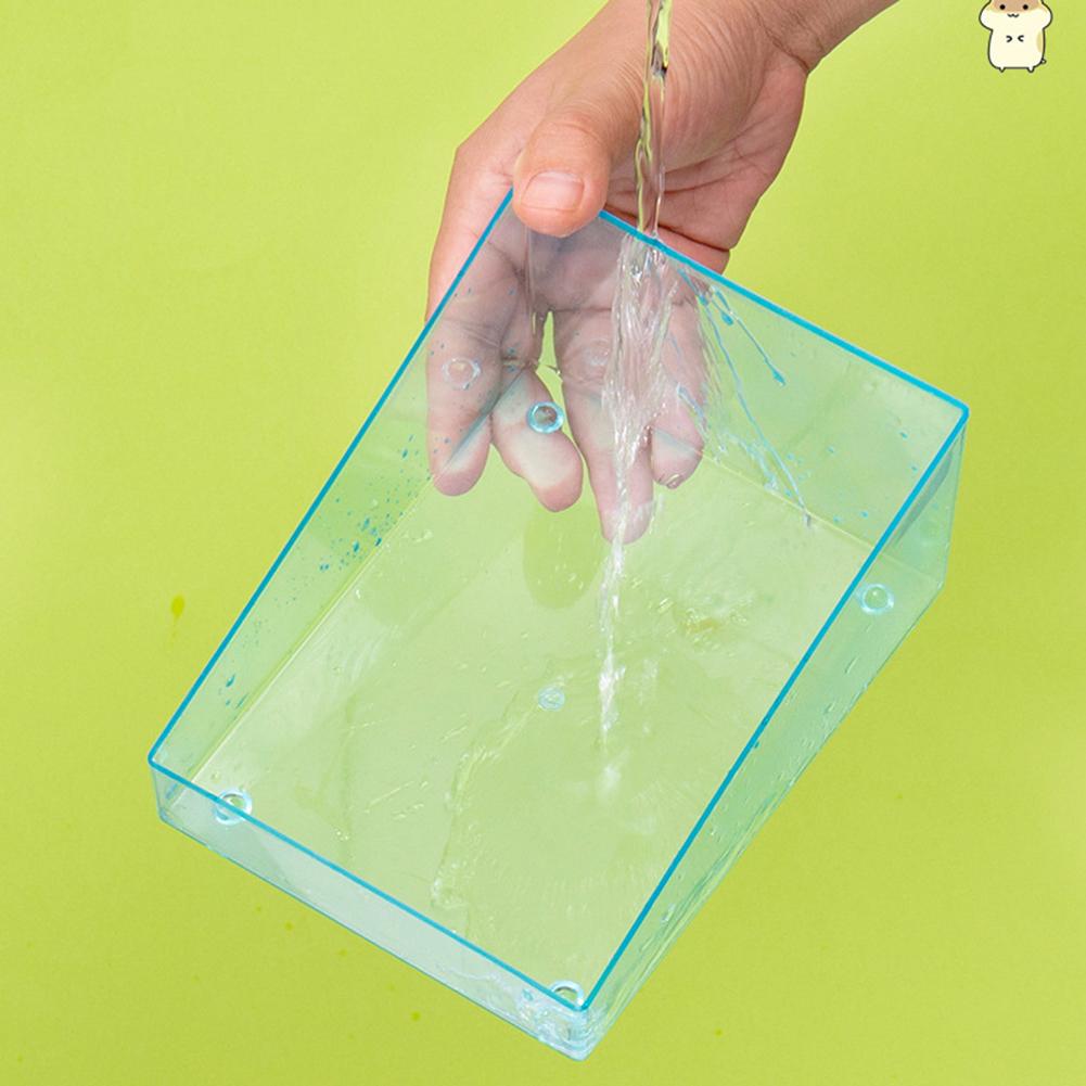 Hamster Clear Acrylic Toilet Tray Sand Bathroom For Hedgehogs Squirrels Chinchillas Golden Bears Guinea Pigs