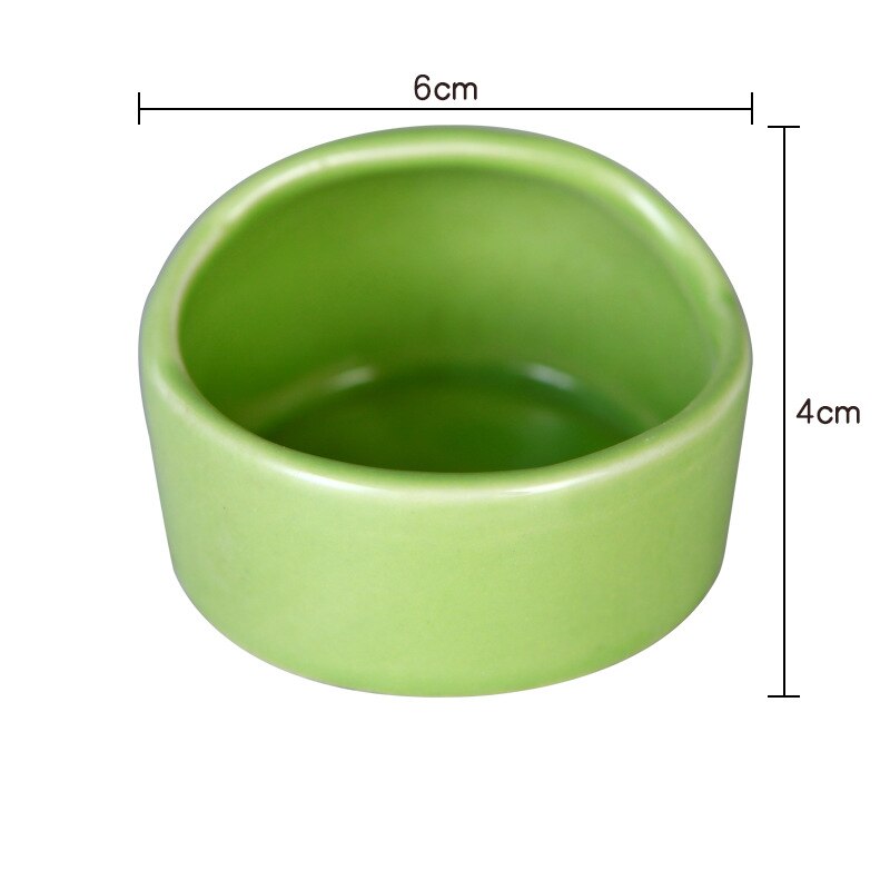Hamster Bowl Food Dish Ceramic Small Animal Water Food Feeding Bowl for Gerbil Chinchilla Rat Ferret Hedgehog Ceramic Hideout