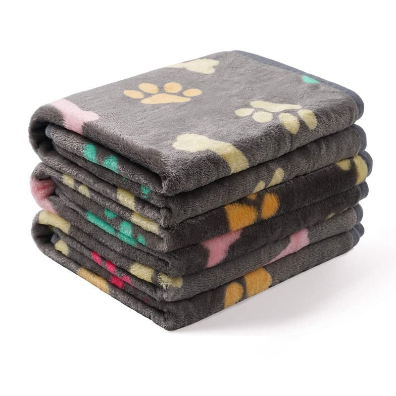 Benepaw Cozy Dog Blanket Winter Autumn Warm Lightweight Soft Fluffy Coral Fleece Cat Puppy Bed Mat Pet Sleeping Machine Washable