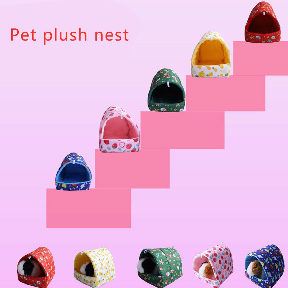 Soft Small Animal Hammock Nest for Ferret Rabbit Guinea Pig Rat Hamster Mice Bed Winter Warm Cushion House Cave Pet Supplies