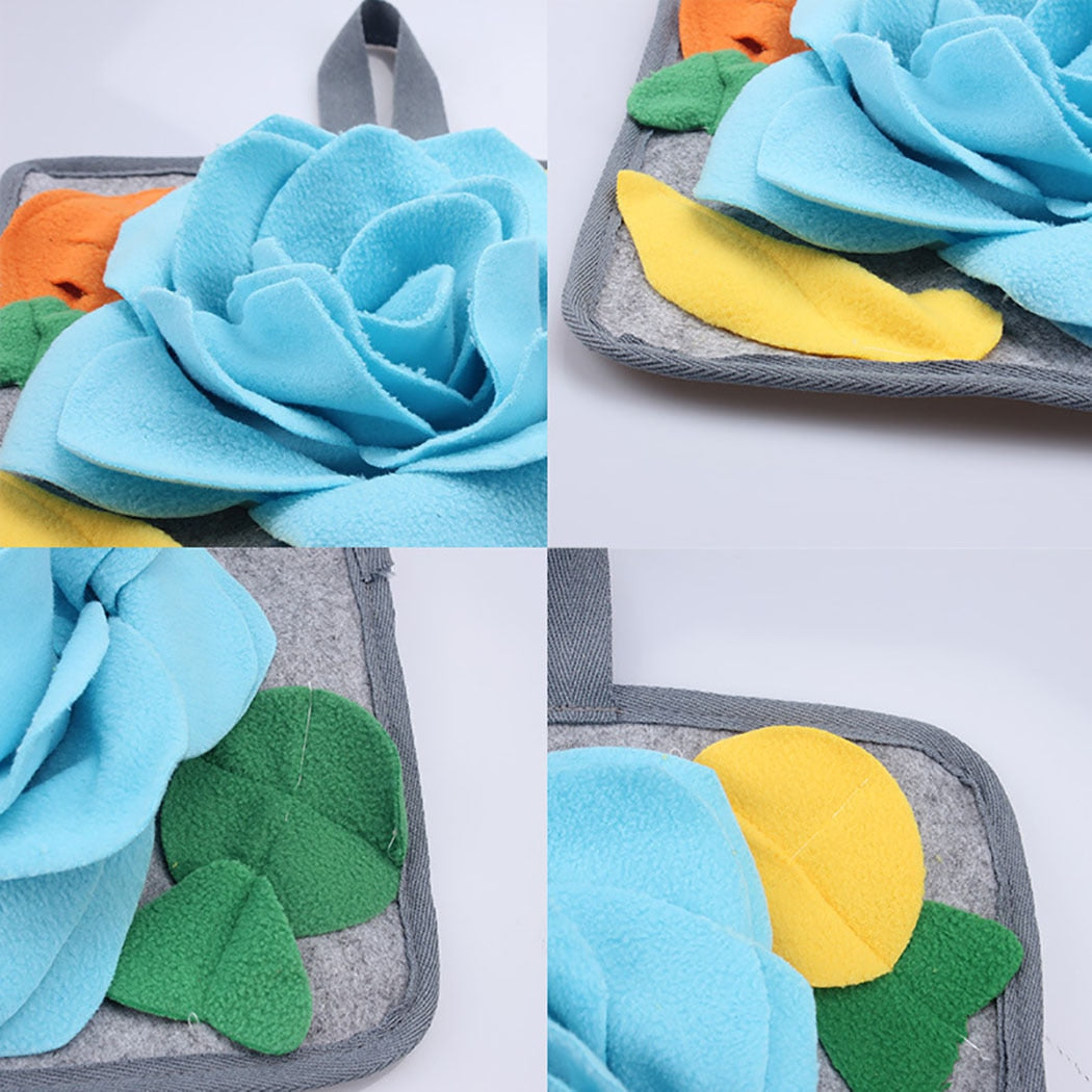 Pet Snuffle Mat For Dogs Encourages Natural Foraging Skills For Kitten Puppy Rabbit Interactive Feed Game For Boredom