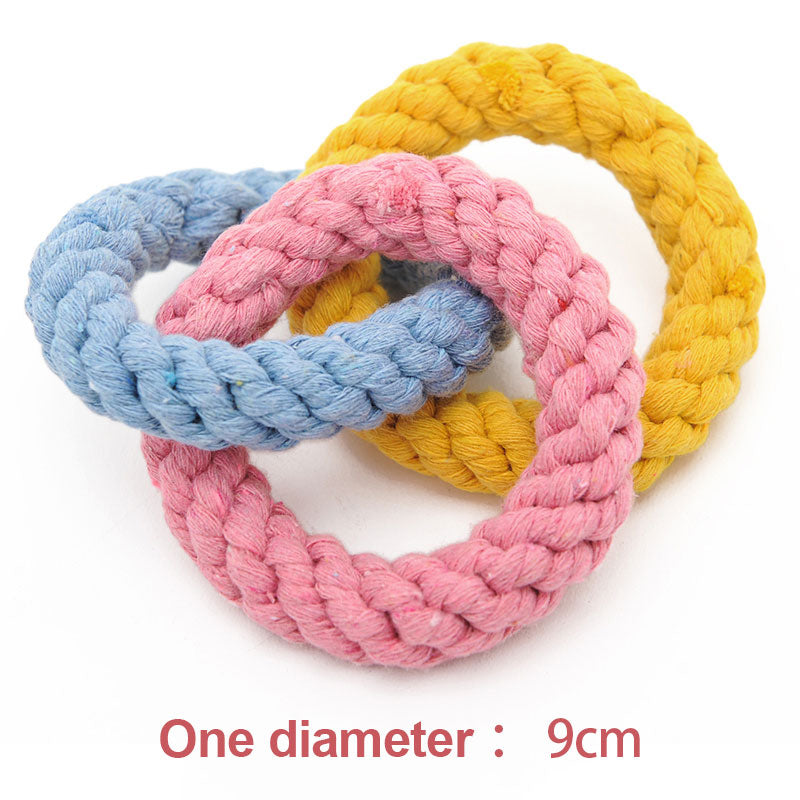 HOOPET Pets Dogs Pet Chewing Toys for Dog Outdoor Teeth Clean Pet Dog Puppy Cotton Chew Knot Braided Bone Rope Funny Tool