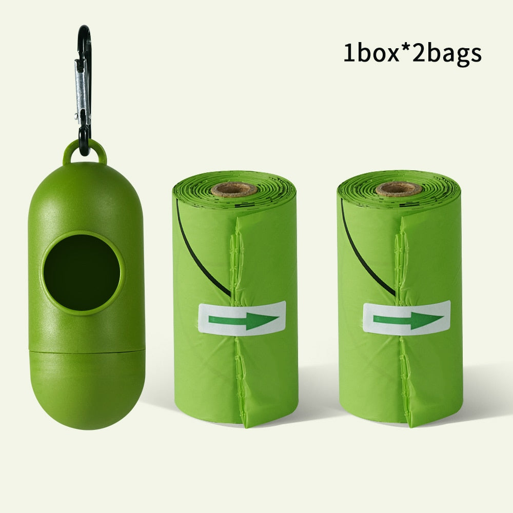 Degradable Corn Starch Pet Baby Garbage Bag Disposal Bags Portable Nappy Garbage Bag Refillable Bin Box Case Eco friendly