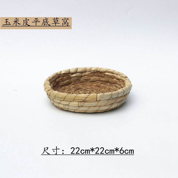 Small Pet Supplies Drop Ear Rabbit Nest Warm Grass Nest Guinea Pig Nest Dutch Pig Pet Products Hand Woven Castle Grass House